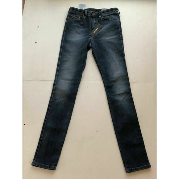 Diesel Womens Blue Skinzee  Slim Skinny  W25 L30 - Picture 12 of 12